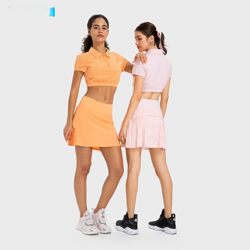 Generic New Quick-Dry Pleated Tennis Skirt with Built-in Shorts for Women DK331 White - Image 5
