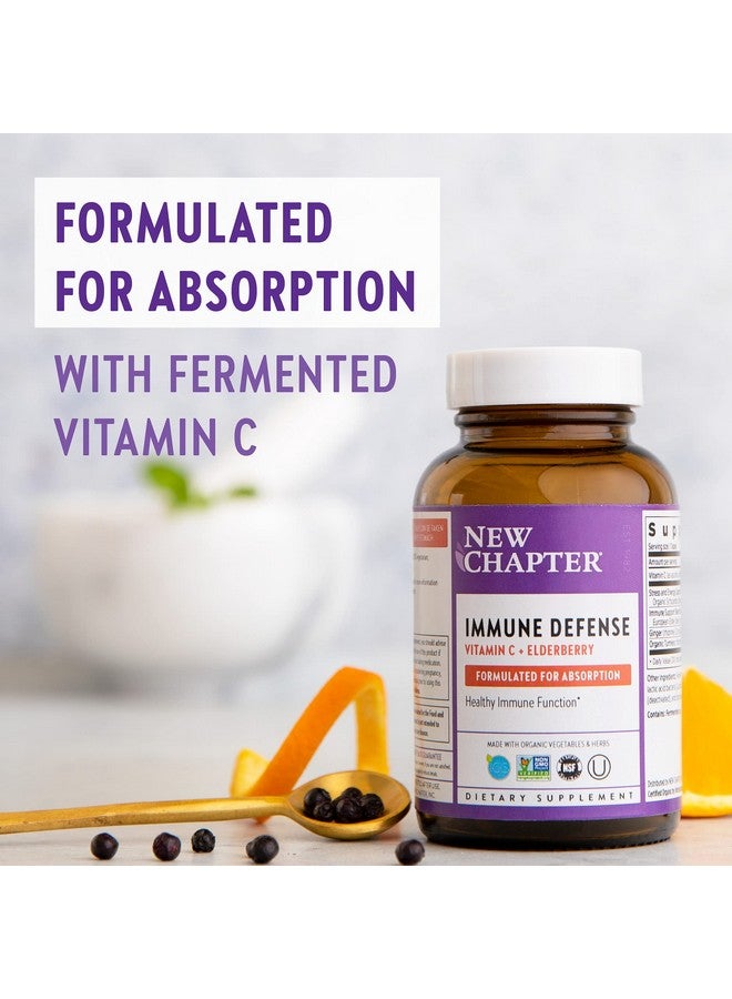 New Chapter ® Vitamin C Immune Defense Supplement + Elderberry  Excellent Source Of Vitamin C One Daily Tablet For Healthy Immune Support Made With Organic Herbs Nongmo Gluten Free 30 Ct - Image 4
