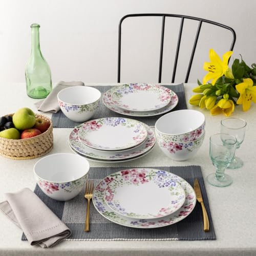 Noritake Bloomington Road Colorful 12-Piece Dinnerware Set, Service for 4 - Image 2