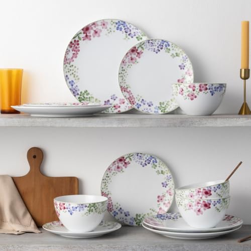 Noritake Bloomington Road Colorful 12-Piece Dinnerware Set, Service for 4 - Image 3