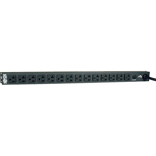 Tripp Lite Basic PDU, 20A, 14 Outlets (5-15/20R), 120V, L5-20P Input, 15 ft. Cord, 0U Vertical Rack-Mount Power, 24 in. (PDU1420T) - Image 3