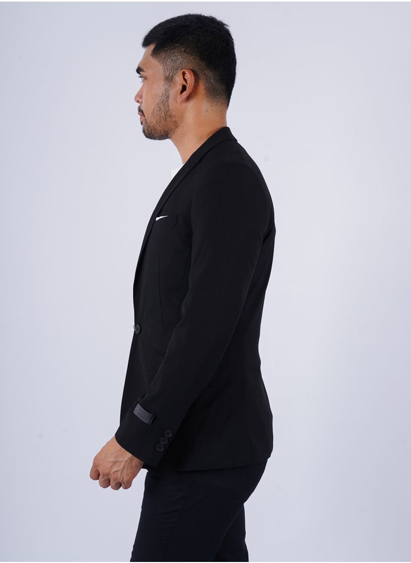 SELECTED - Men’s Autumn Suit Blazer PV – Black - Image 1