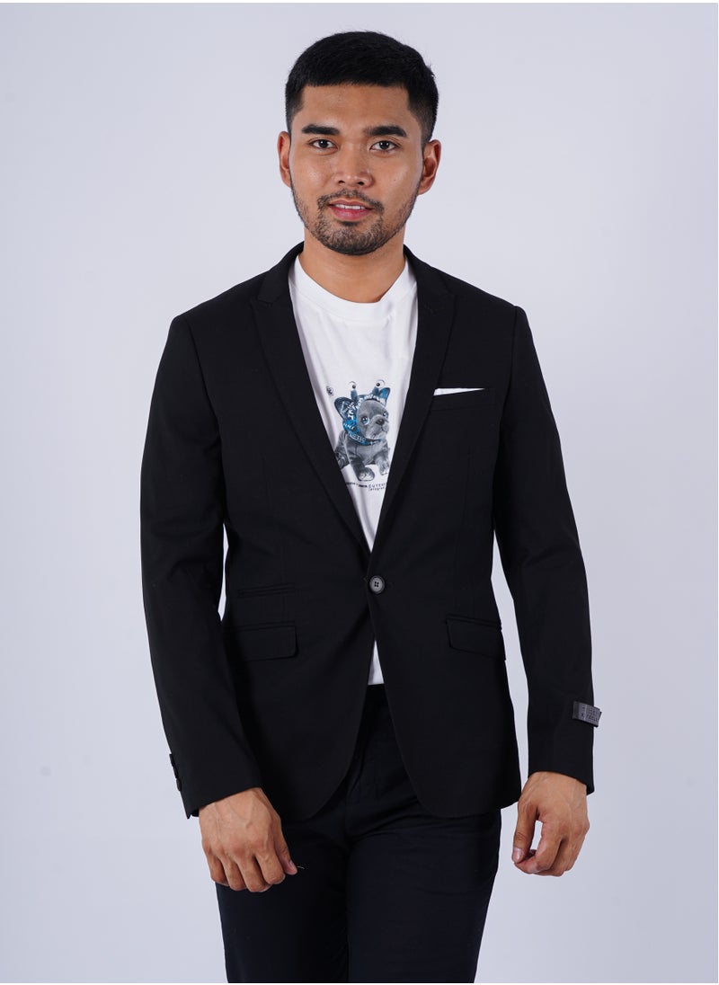 SELECTED - Men’s Autumn Suit Blazer PV – Black - Image 1