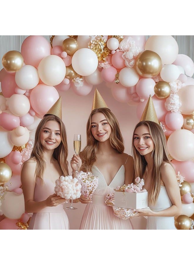 PUFFLD White Dusty Pink Balloons for Birthday Baby Shower Gender Reveal Fairy Floral Easter Party - Image 4