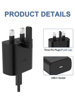 45W USB C Super Fast Charging Charger - Compatible with S24 S23 S22 S21 S20 Ultra, S24+ S23+ S22+ S21+, A53, A15, A 55, A54 - Type C Power Adapter, - pzsku/Z84D9229C600F05A194E3Z/45/_/1733909514/97280060-65d9-4359-8e9a-b5f6dab716c7