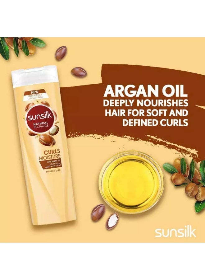 Sunsilk شامبو صن سلك الطبيعي لإعادة شحن تجاعيد الشعر مع زيت الأركان 400 مل - Image 3
