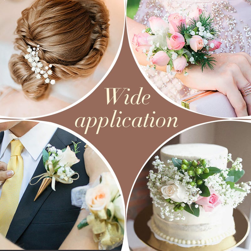 MAQIHAN MAQIAHN 6 Baby Breath Artificial Flowers - Babies Breath Flowers Artificial Bulk Faux Flowers Bouquet White Flores Greenery Real Touch Fake Flowers Arrangements Wedding Centerpieces Tables Decorations - Image 5