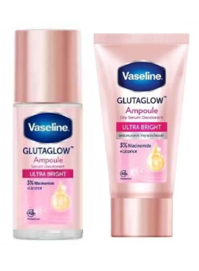 Vaseline https://www.noon.com/saudi-ar/deodorant-duo-vaseline-glutaglow-ampoule-ultra-bright-dry-serum-glutaglow-ampoule-srum-deodarant-ultra-bright/Z6E3A22A0946732FD48BFZ/p/?o=a5fe9e1e12c28b7d&shareId=8d4f079f-11e3-4ae4-b2b3-2723fe295941#:~:text=Vaseline-,Deodorant%20duo%20(Vaseline)%20GLUTAGLOW%20Ampoule%20ULTRA%20BRIGHT%20Dry%20Serum%20%26GLUTAGLOW%20Ampoule%20Srum%20Deodarant%20ULTRA%20BRIGHT,-%EE%80%80