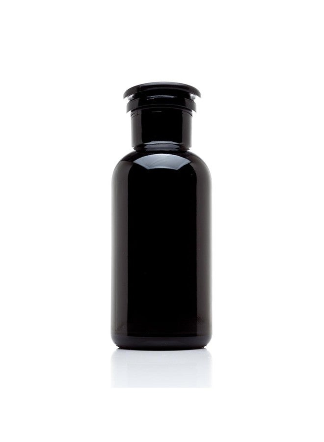 Infinity Jars 1L (34 Fl oz) Black Ultraviolet Blocking Glass Apothecary Jar Airtight Smell‑Proof Refillable Container for Herbs, Spices, Tea & Essential Oils - Image 1