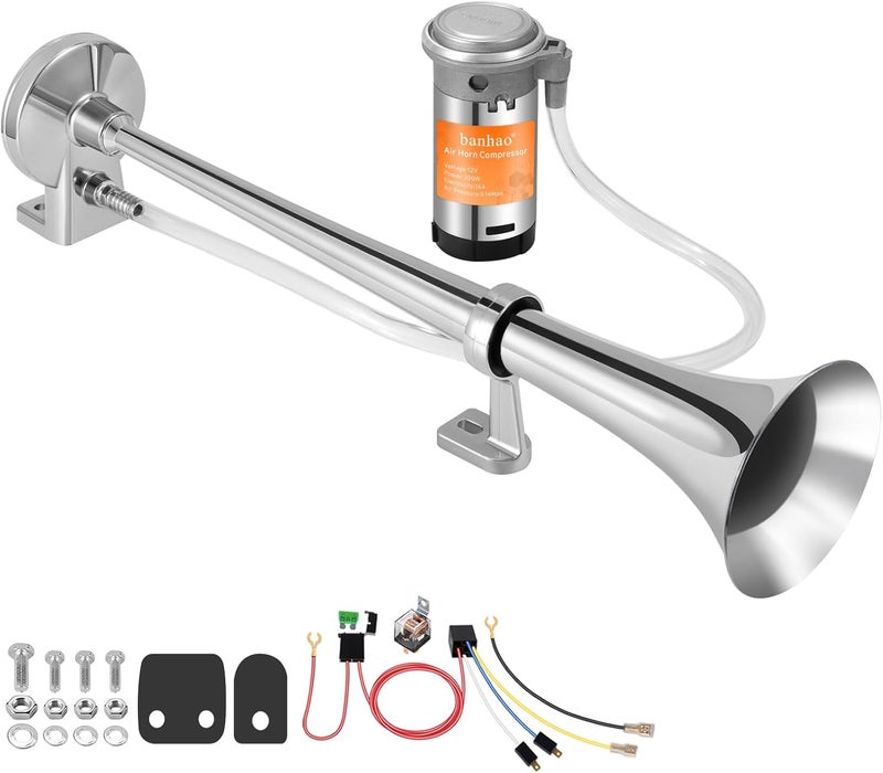 banhao 12V Super Loud Train Horn with Compressor - Image 1