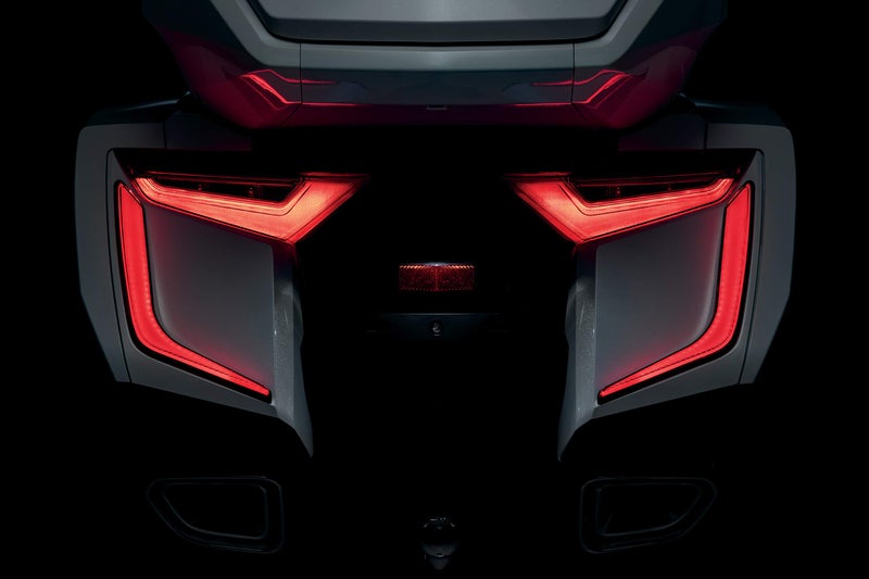 Kuryakyn 3262 Motorcycle Lighting Accessory: Omni LED Run/Turn/Brake Light Saddlebag Accent Inserts for 2018-20 Honda Gold Wing Motorcycles, 1 Pair, RED - Image 4
