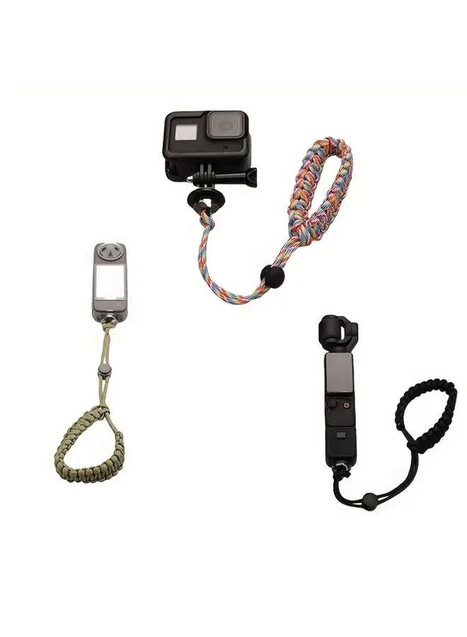 حبل معصم مضاد للضياع بلون التمويه الصحراوي لـ DJI OSMO Pocket 2 3 Insta360 One X4 X3 OSMO Mobile 6 7 حامل كاميرا الحركة DSLR - Image 3
