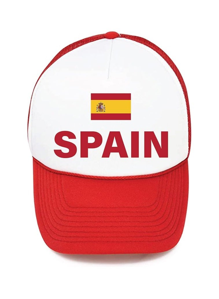 Spain Sports Cap With Adjustment Plastic Snap Closure For Men And Women - Image 1