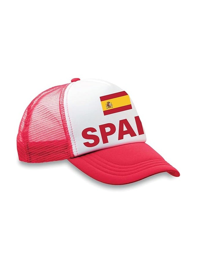 Spain Sports Cap With Adjustment Plastic Snap Closure For Men And Women - Image 2