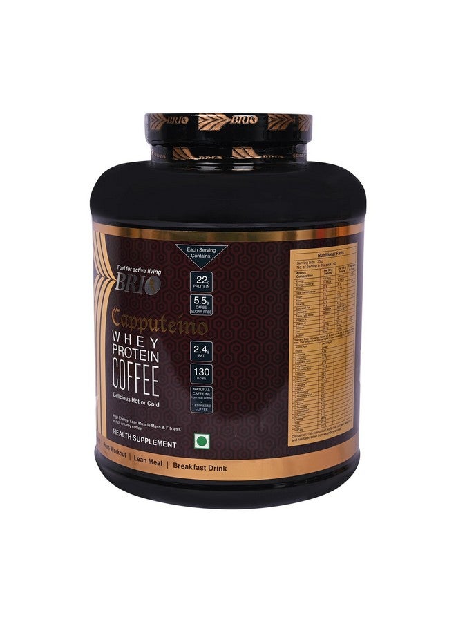 Brio Capputeino - Whey Protein Coffee - 2 Kg (Vanilla Flavour) - Image 5