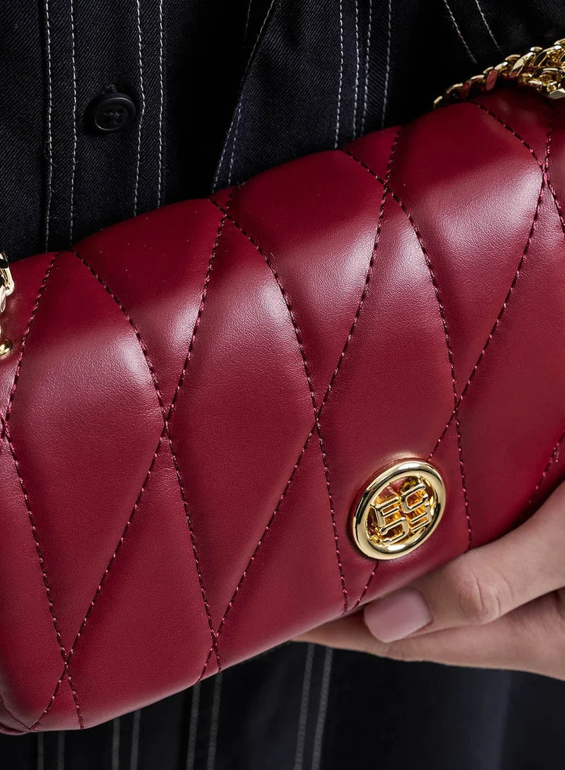 French Connection One Size Women Burgundy Aura Shoulder Bag for Women | Best Price UAE