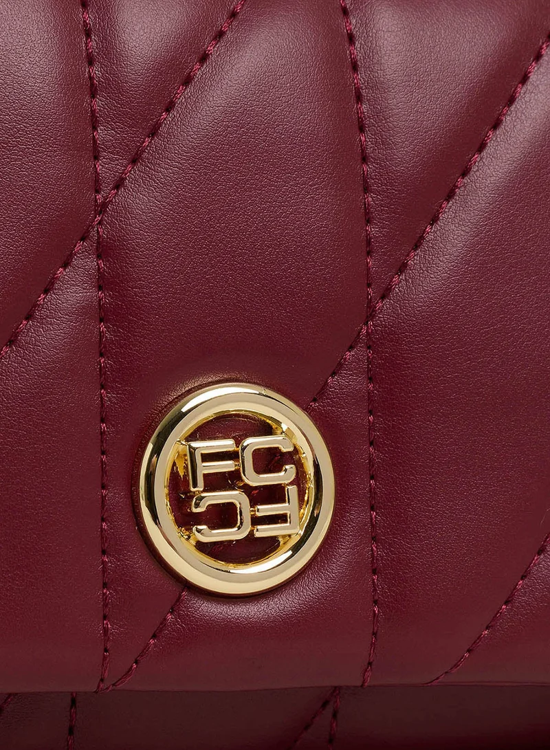 French Connection One Size Women Burgundy Aura Shoulder Bag for Women | Best Price UAE