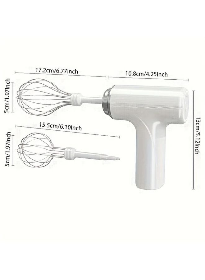 خفاق كيك كهربائي محمول باللون البنفسجي بشاحن USB، أداة خبز محمولة - Image 5