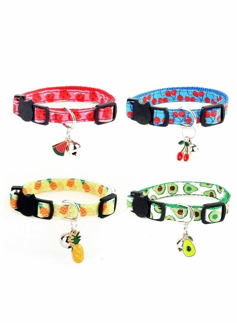 Y&D Cat Collars with Bells, Safety Buckle Kitten Collar,Adjustable, for Pet Supplies, Accessories, Suitable Indoor And Outdoor - Image 1