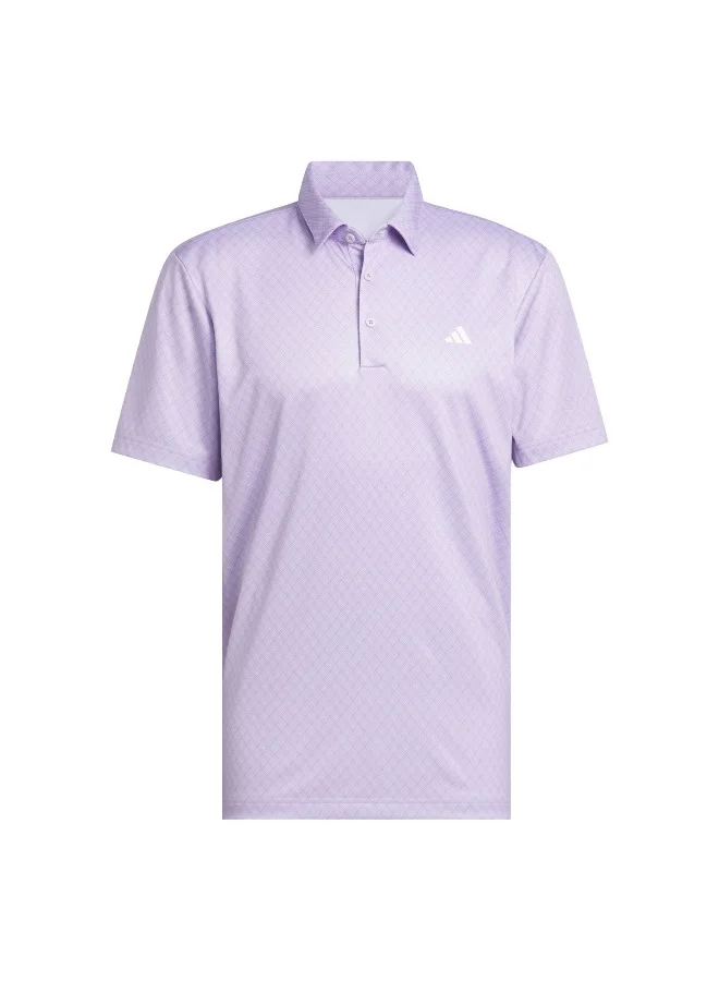 Adidas Adidas Core Prt Polo Purple Polo Shirt (Short Sleeve) Polo Shirts For Men