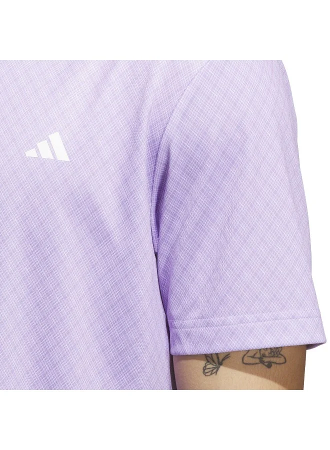 Adidas POWPLU/WHITE Adidas Core Prt Polo Purple Polo Shirt (Short Sleeve) Polo Shirts For Men for Men | Best Price UAE