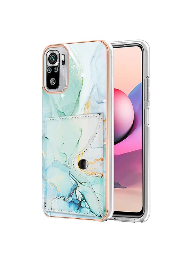 The Bros Case For Xiaomi Redmi Note 10 4G Marble Pattern IMD Card Slot Phone Case