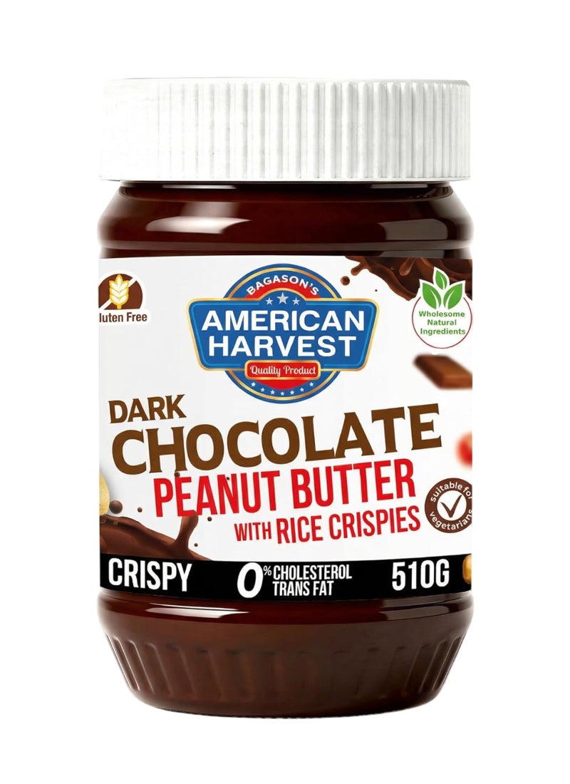 American Harvest Dark Chocolate Peanut Butter With Rice Crispies - Image 1