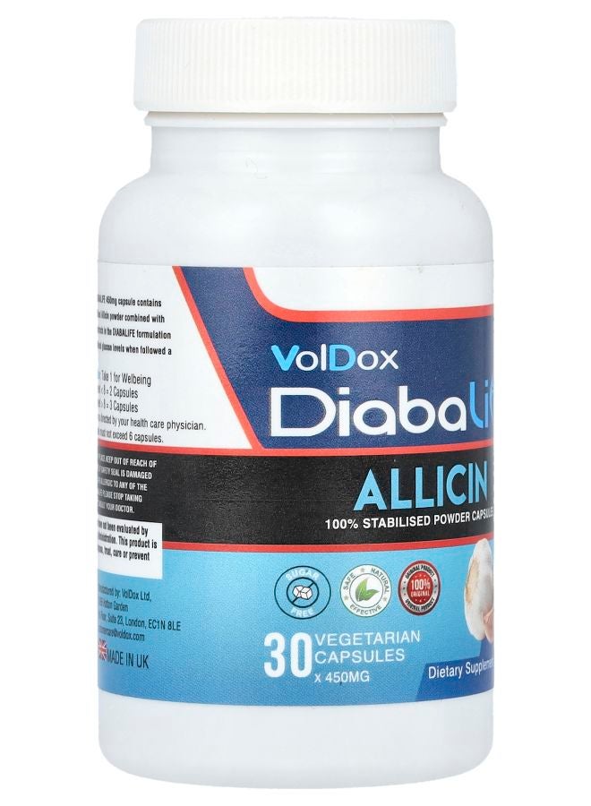 Allimax VolDox Diabalife® Allicin 30 Vegetarian Capsules - Image 2