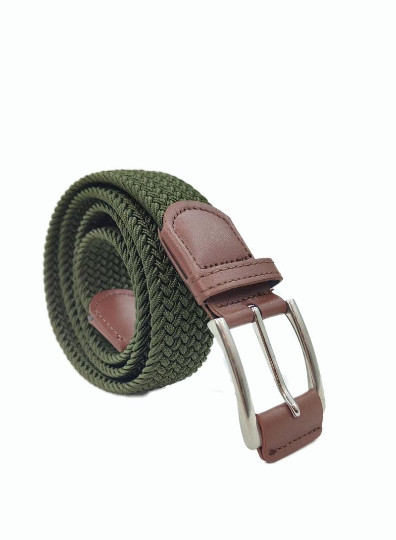 Stretchable Green Nylon Belt  - Image 1