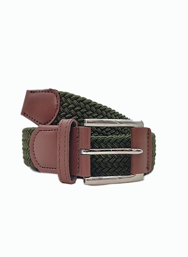 Stretchable Green Nylon Belt  - Image 2