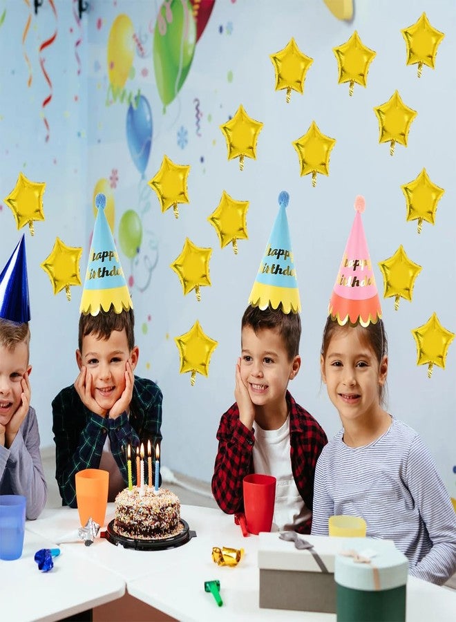 TONIFUL 50Pcs Stars Balloons 5 Inch Gold Star Shape Foil Balloon Star Mylar Balloons for Birthday Wedding Baby Shower Anniversary Engagement Party Decorations Supplies - Image 4