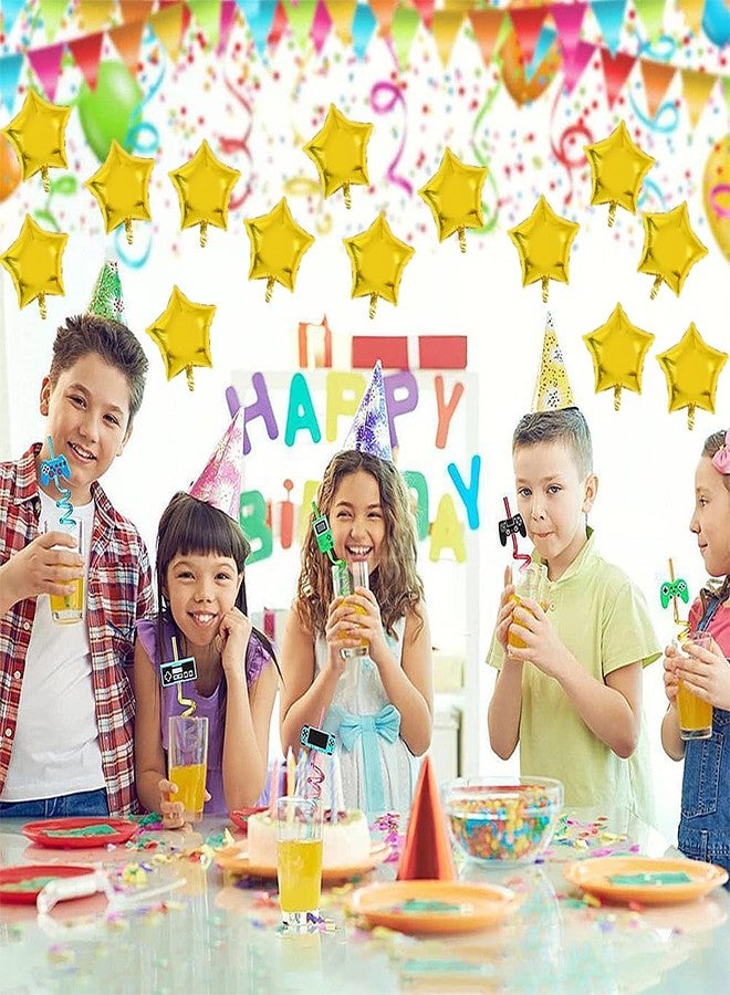 TONIFUL 50Pcs Stars Balloons 5 Inch Gold Star Shape Foil Balloon Star Mylar Balloons for Birthday Wedding Baby Shower Anniversary Engagement Party Decorations Supplies - Image 3