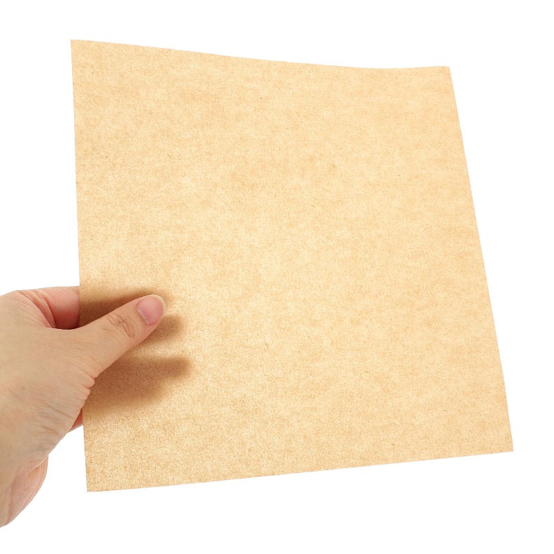 Natural Kraft Greaseproof Oil Absorbing Paper 500 Sheets 20x20cm Heat Resistant Baking Mat - Image 5