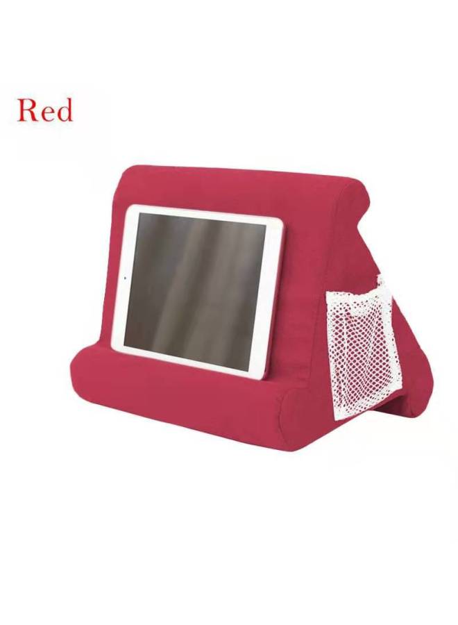 Hot Pad Pillow Lazy Convenient Pillow Triangle Pillow Home Practical Mobile Phone Bracket Reading Pillow Wholesale-Color:Color No. 42 Wine Red - Image 3