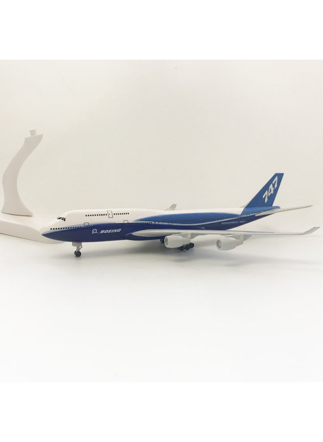 20cm Aircraft Model 747 Original Model Gift Toy Alloy Solid Static Ornaments Aircraft Model Can Be Customized-Color:20cm 747 Original Model  - Image 2
