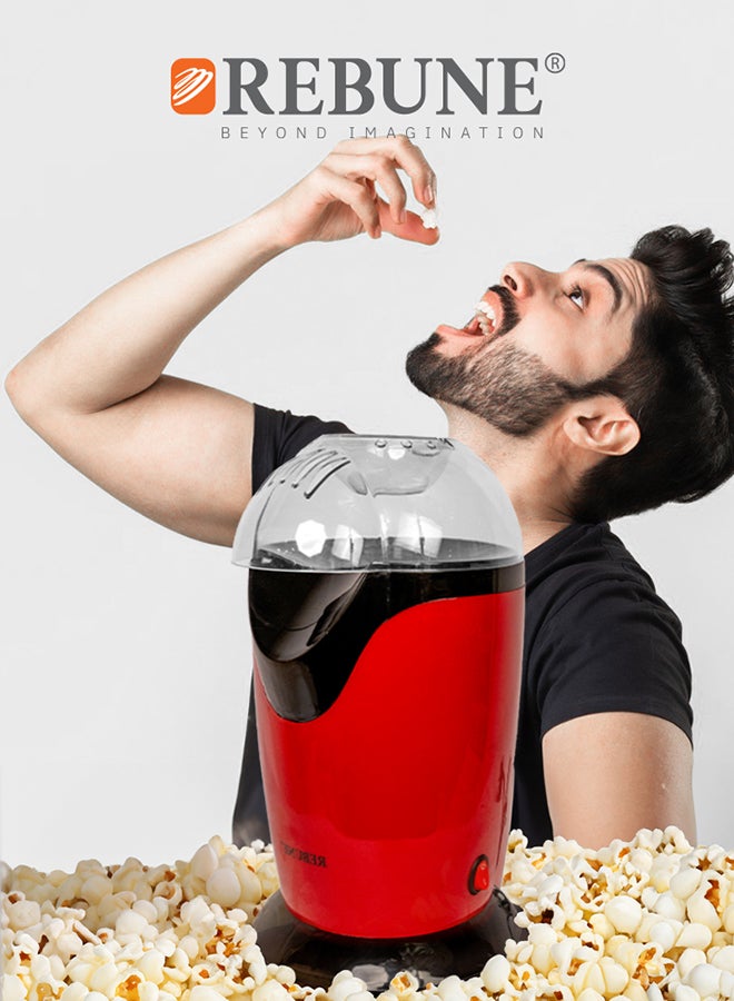 REBUNE Electric Popcorn Maker RE-5-082 Red - Image 2