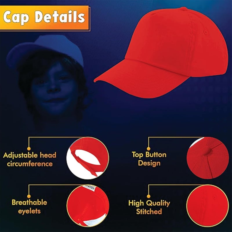 YANEK unisex-child kids cap Baseball Cap Flexible sizing options - Image 3