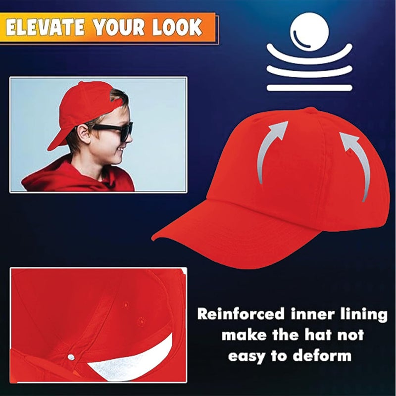 YANEK unisex-child kids cap Baseball Cap Flexible sizing options - Image 5