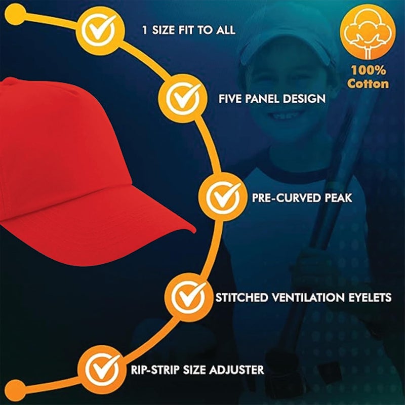 YANEK unisex-child kids cap Baseball Cap Flexible sizing options - Image 4
