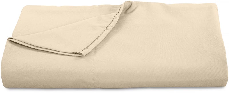 Royale Linens 300 Thread Count 100 ٪ undered costton sport apple - super super - super - ورقة مسطحة كوين تباع بشكل منفصل - ورقة مسطحة رائعة واضحة فقط (كريم كوين) - Image 1