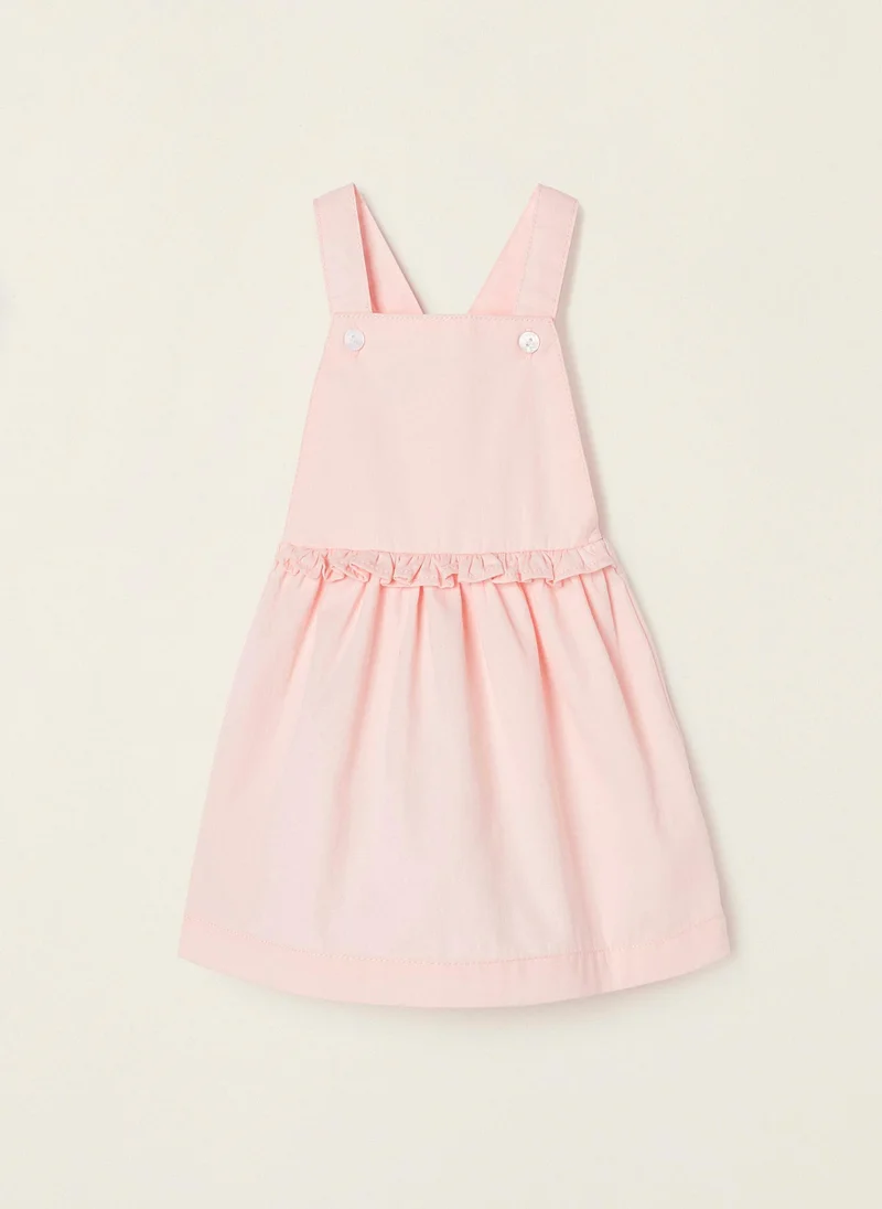 زيبي Cotton Twill Pinafore Dress for Newborn Baby Girls