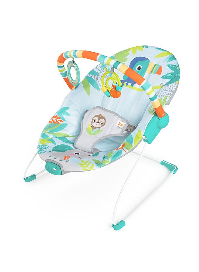 Bright Starts - Rainforest Vibes- Tm Vibrating Bouncer - Image 1