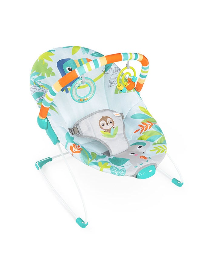 Bright Starts - Rainforest Vibes- Tm Vibrating Bouncer - Image 1