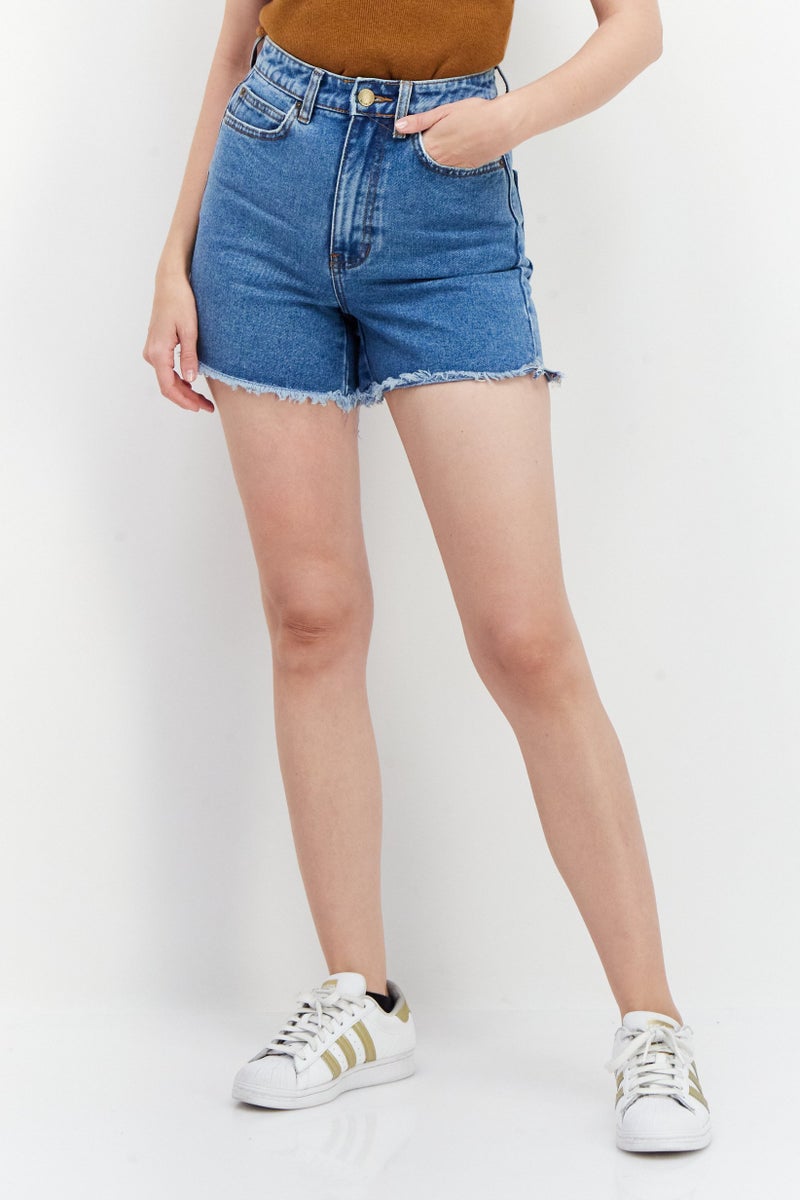 Billabong شورت جينز عادي للنساء، أزرق - Image 1