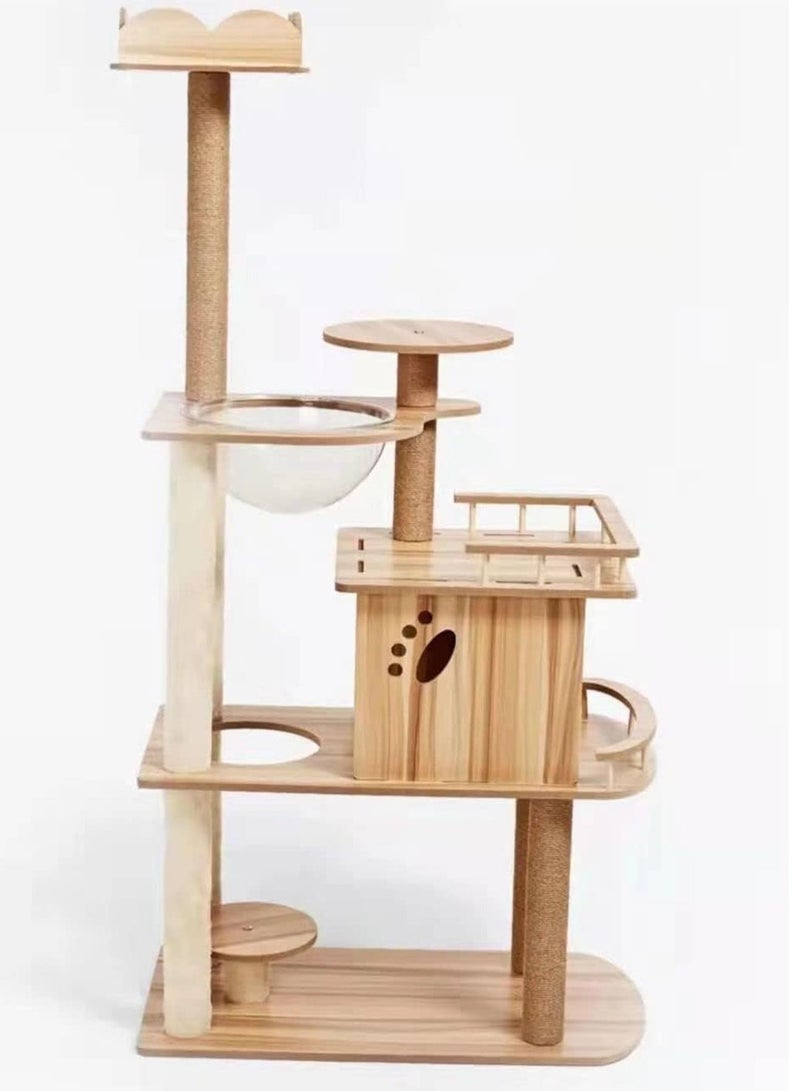 MONOGUE Large Multi Level Cat Tree with Sisal Scratching Posts Cat Play House and Rest Place Tower for Cats - Image 3