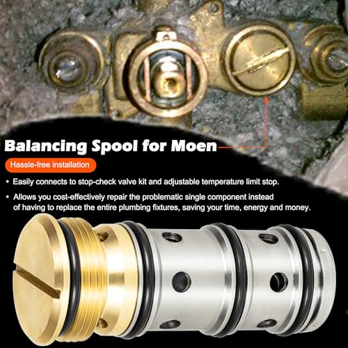 Bonbo For Moen 1423 Balancing Spool Perfectly Compatible with Moentrol Moen Tub Shower and Shower-Only Faucets, Replacement for 132343 - Image 5