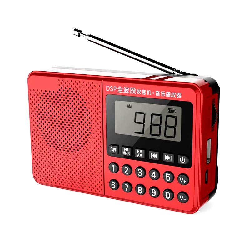 Multi-Band Card Radio Card Speaker 21-Band Radio Full-Band Fmamsw Singing Machine For The Elderly - Image 5