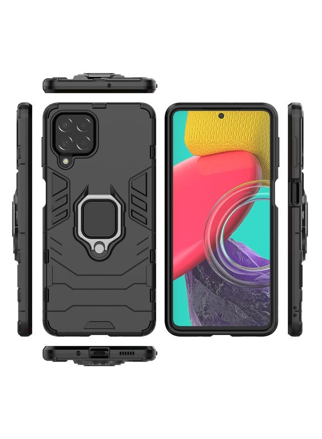 اس-توب جراب لهاتف Samsung Galaxy M53 5G PC + جراب هاتف واقٍ مقاوم للصدمات من مادة TPU مع حامل حلقي مغناطيسي - Image 3