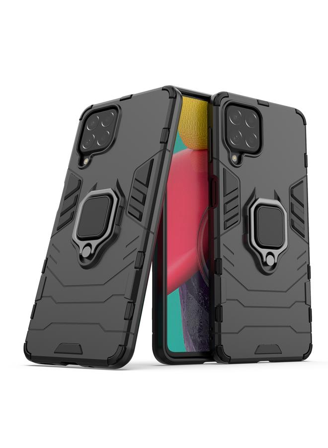 اس-توب جراب لهاتف Samsung Galaxy M53 5G PC + جراب هاتف واقٍ مقاوم للصدمات من مادة TPU مع حامل حلقي مغناطيسي - Image 1