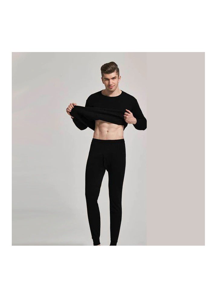 REDCOTTON Winter thermal underwear to keep warm-black 